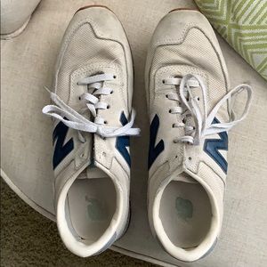 New balance white and blue sneakers
